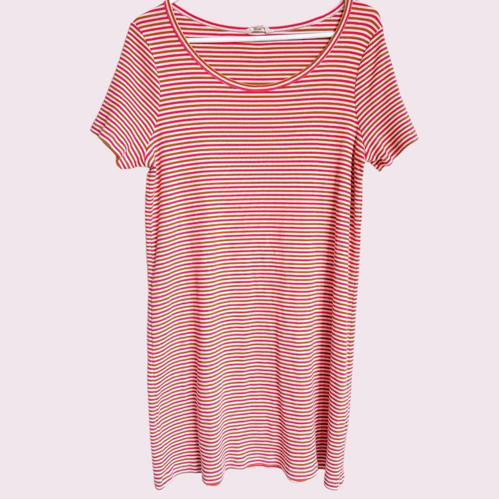 Madewell swingy tee dress in stripe